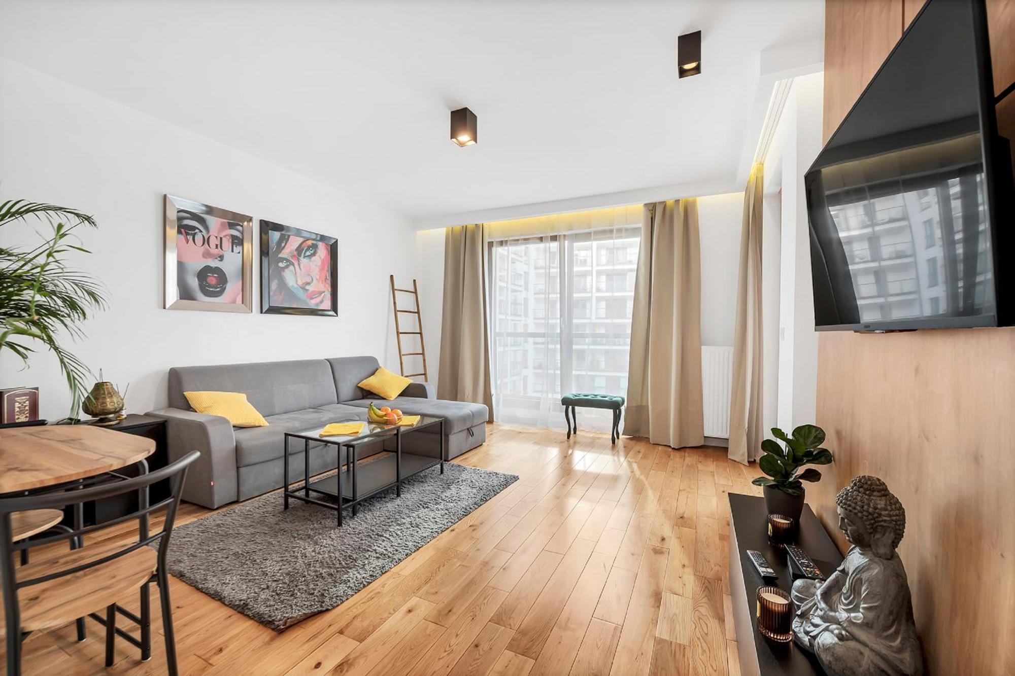 ורשה Lumina Apartment With Parking Near Muzeum Powstania מראה חיצוני תמונה